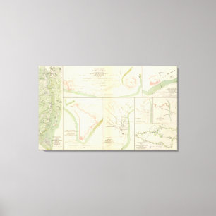 Impressão Em Tela Wilmington, Ft Caswell, a ilha de Smith, Augusta