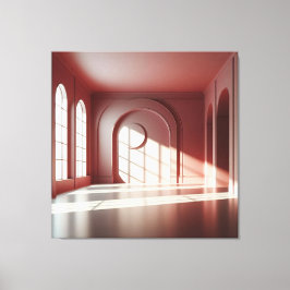 Impressão Em Tela Window Room with Shadow Structure