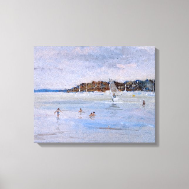 Impressão Em Tela Windsurfer e Bathers (Frente)