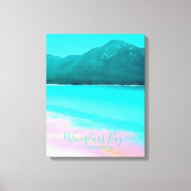 Impressão Em Tela Wineglass Bay Tasmania Austrália (Frente)