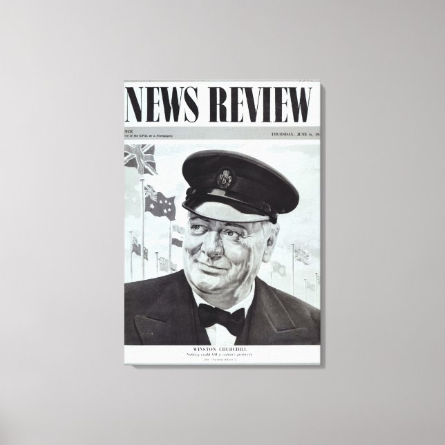 Impressão Em Tela Winston Churchill (Frente)