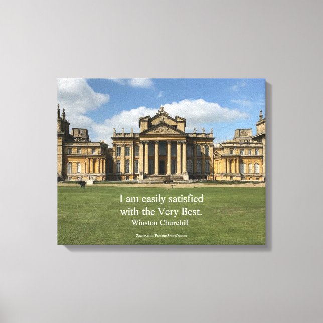 Impressão Em Tela Winston Churchill Cote; O Melhor, Blenheim (Frente)