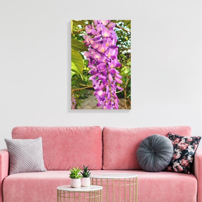 Impressão Em Tela Wisteria Bloom (Insitu(Sala de estar))