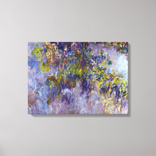 Impressão Em Tela Wisteria (metade esquerda) por Claude Monet (Frente)