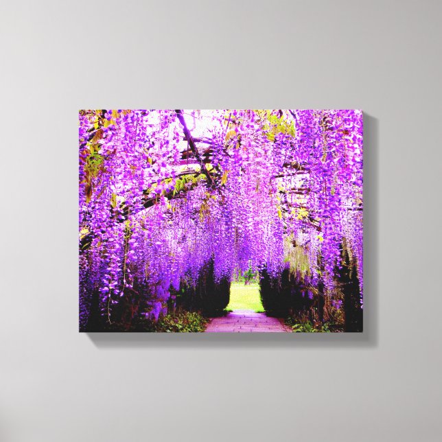 Impressão Em Tela Wisteria Wall Art Purple (Frente)
