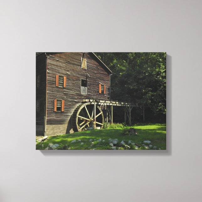 Impressão Em Tela Wolf Creek Grist Mill (Frente)