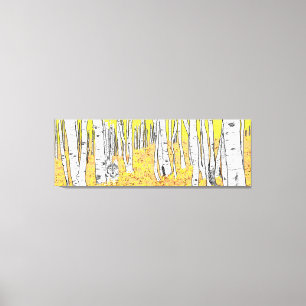 Impressão Em Tela Wolf In Autumn Woods