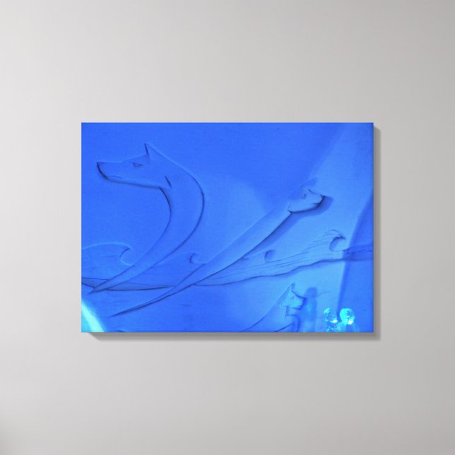 Impressão Em Tela Wolf Room no Hotel de Glace, Quebec, Canadá (Frente)