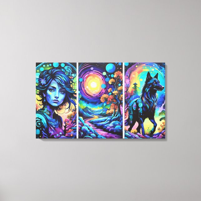 Impressão Em Tela WolfGirl (Frente)