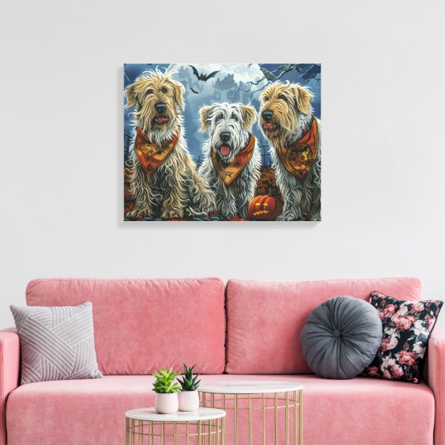Impressão Em Tela Wolfhound Halloween Spooky (Insitu(Sala de estar))
