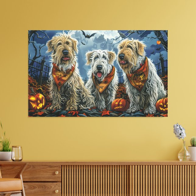 Impressão Em Tela Wolfhound Halloween Spooky (Insitu(Sala de estar))