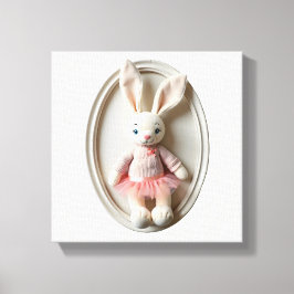 Impressão Em Tela Wonder Art Ballerina Bunny