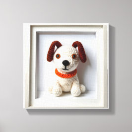 Impressão Em Tela Wonder Art Loyal Crochet Pup
