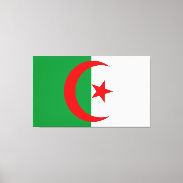 Impressão Em Tela wonderful design of an algerian flag (Frente)