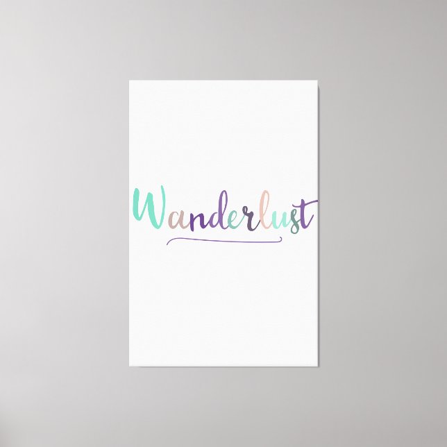 Impressão Em Tela Wonderlust (Frente)