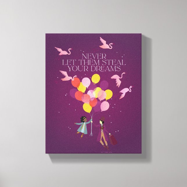Impressão Em Tela Wonka "Nunca Deixe Que Roubem Seus Sonhos" (Frente)