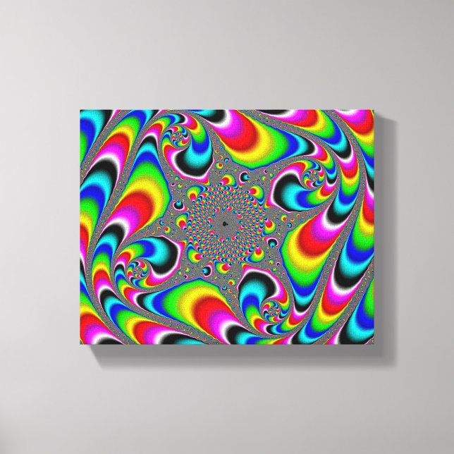 Impressão Em Tela Woooo Mandelbrot Fractal (Frente)