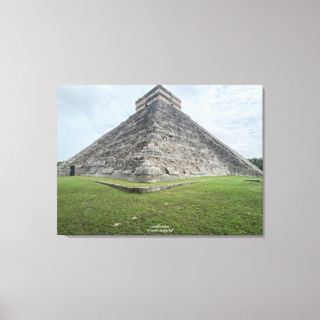 Impressão Em Tela World2Celebrate: El Castillo, Chichén Itzá (Frente)
