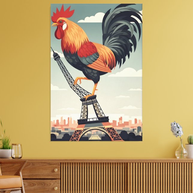 Impressão Em Tela WPA art themed Paris poster (Insitu(Sala de estar))