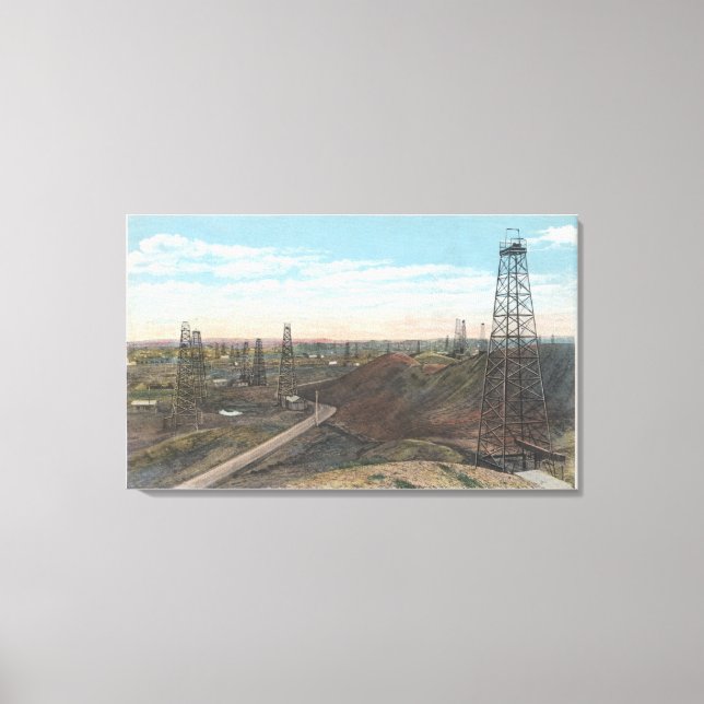 Impressão Em Tela Wyoming Salt Creek Old Fields SceneWyoming (Frente)