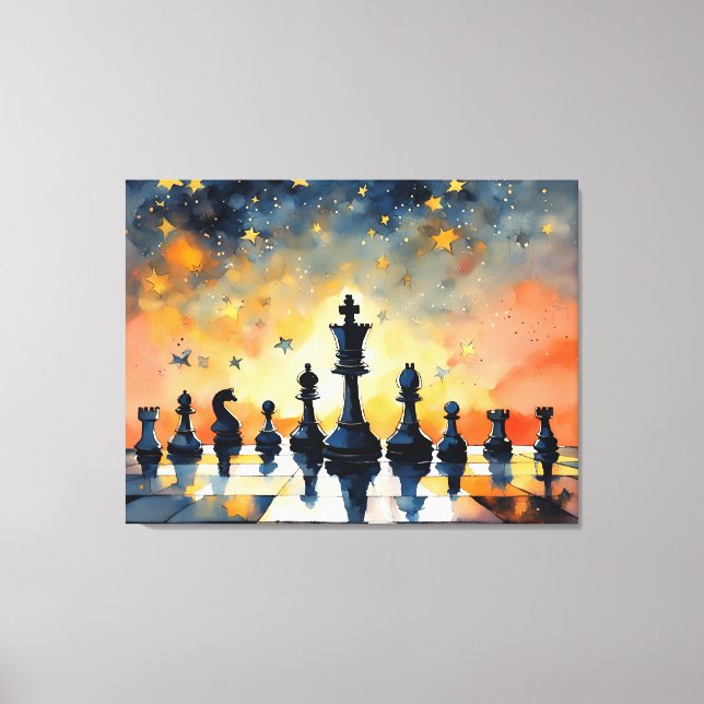 Impressão Em Tela Xadrez Magic (Frente)