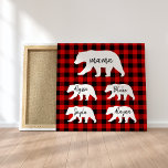 Impressão Em Tela Xadrez Vermelha Moderna E Urso Branco<br><div class="desc">Xadrez Vermelha Moderna E Urso Branco Presente.Melhor Presente Personalizado Para Dia de as mães,  Natal,  Dia da Mulher ou Aniversário da Mãe. Surpresa mãe com um presente que é tão incrível quanto ela.</div>
