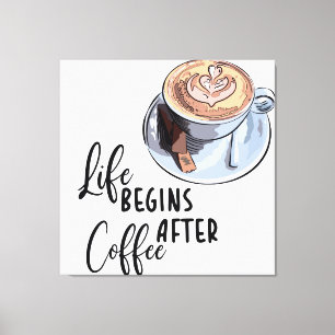 Impressão Em Tela Xícara de cappuccino