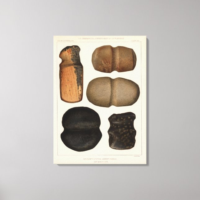 Impressão Em Tela XIX Stone implementa, Novo México (Frente)