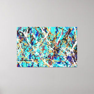 Impressão Em Tela XLVIII - Pintura de ação -