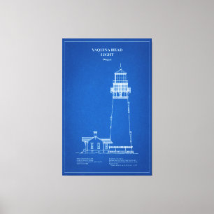 Impressão Em Tela Yaquina Head Lighthouse - Oregon - AD