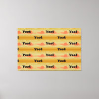 Yeet Texto Preto Pôr do Sol Vintage Yeeted Frase V