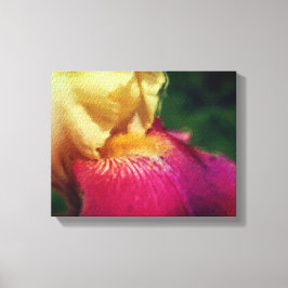Impressão Em Tela Yellow Iris Petal Flower Art