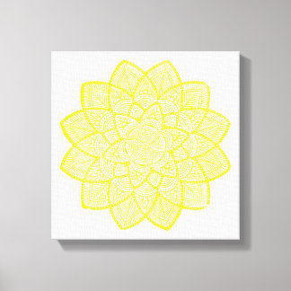 IMPRESSÃO EM TELA YELLOW MANDALA