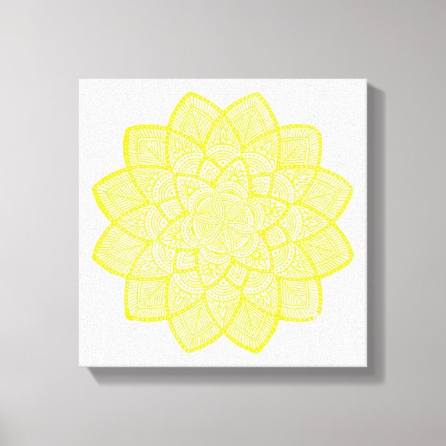 IMPRESSÃO EM TELA YELLOW MANDALA (Frente)