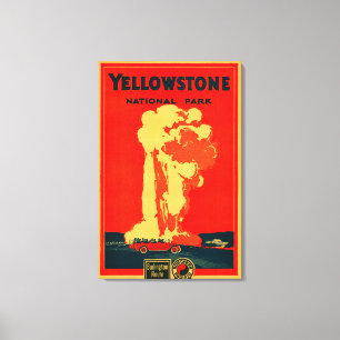 Impressão Em Tela Yellowstone, poster fiel velho da propaganda