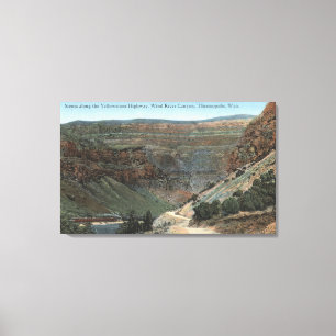 Impressão Em Tela Yellowstone, WY - estrada de Yellowstone e vento 2