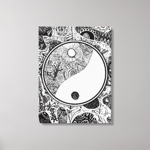 Impressão Em Tela Yin Yang alternativa #1