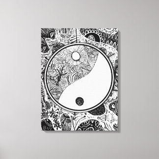 Impressão Em Tela Yin Yang alternativa #1