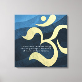 Impressão Em Tela Yoga Meditation Instrutor Life Coach OM Ca