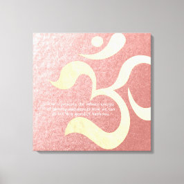 Impressão Em Tela Yoga Meditation Instrutor Life Coach OM Cotes