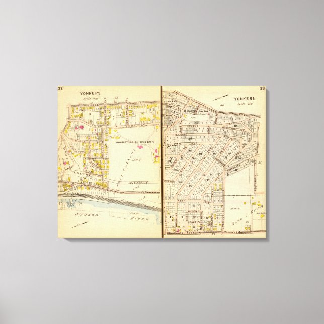 Impressão Em Tela Yonkers, Nova Iorque 12 (Frente)