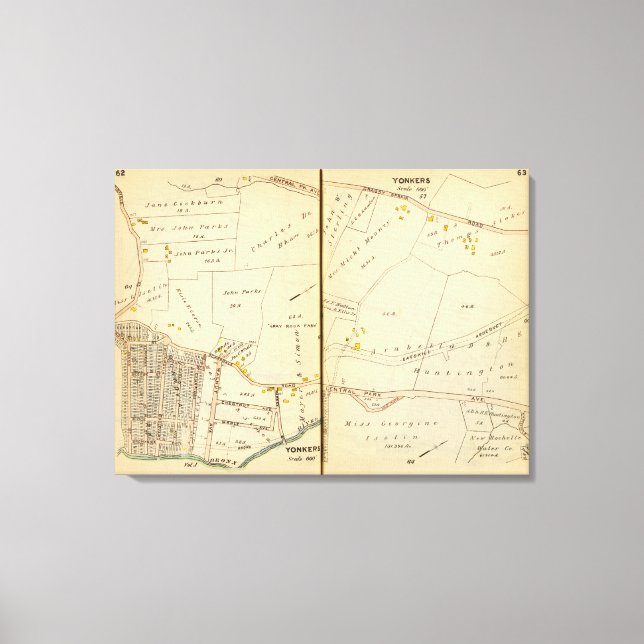 Impressão Em Tela Yonkers, Nova Iorque 20 (Frente)