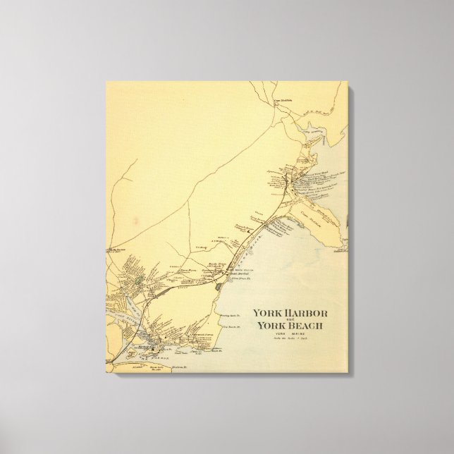 Impressão Em Tela York Harbor, York Beach (Frente)
