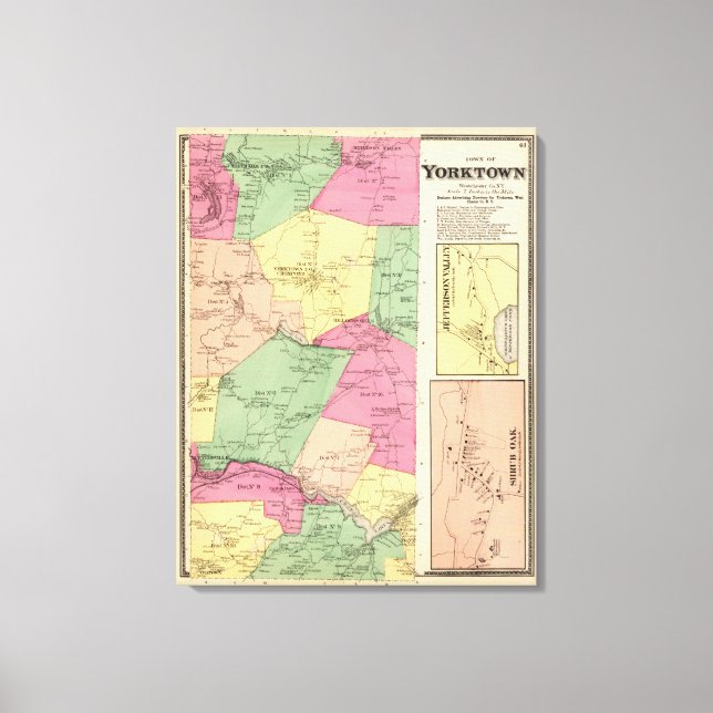 Impressão Em Tela Yorktown, Cidade (Frente)