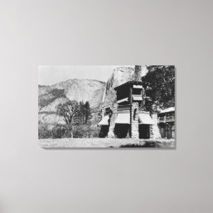 Impressão Em Tela Yosemite, CA - O Bordo Ahwahnee e o Vale