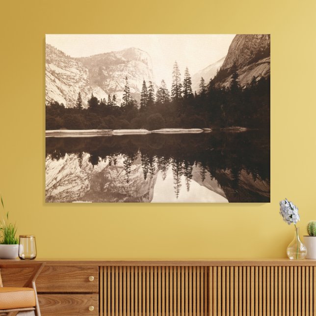 Impressão Em Tela Yosemite - Lago Espelho - Parque Nacional (Insitu(Sala de estar))