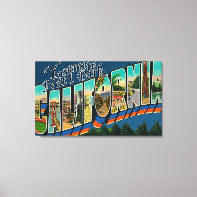 Impressão Em Tela Yosemite Nat'l Park, Califórnia (Frente)