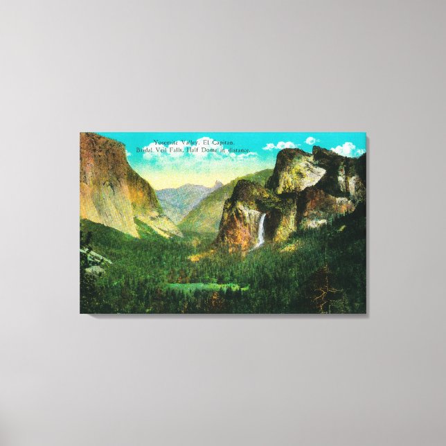 Impressão Em Tela Yosemite Valley ViewYosemite, CA (Frente)