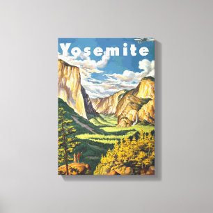 Impressão Em Tela Yosemite Viagem Art (Vetor)