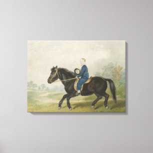 Impressão Em Tela Young Boy Riding a Pony (por Penry Williams)